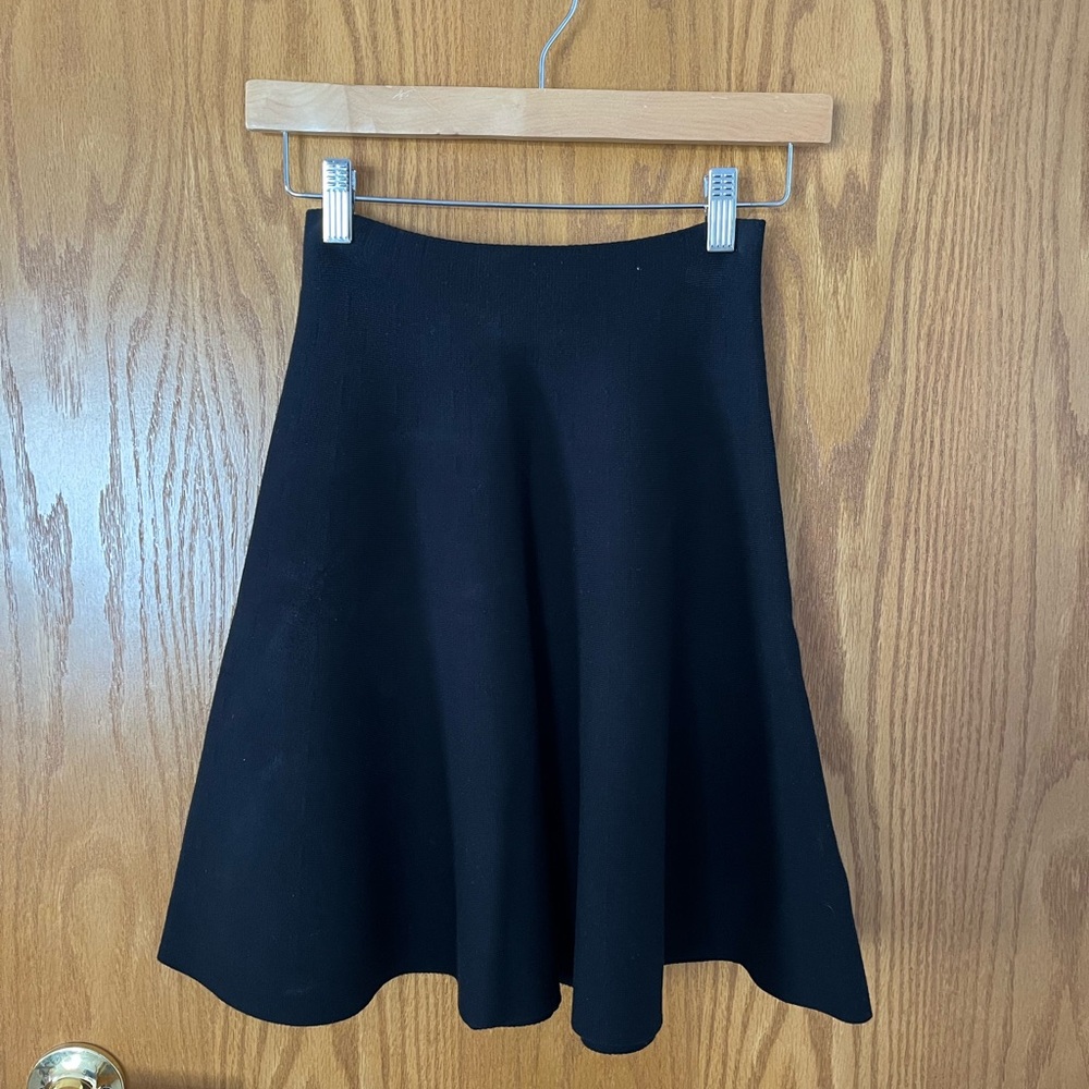 Ann Taylor Classic Black Skater Skirt